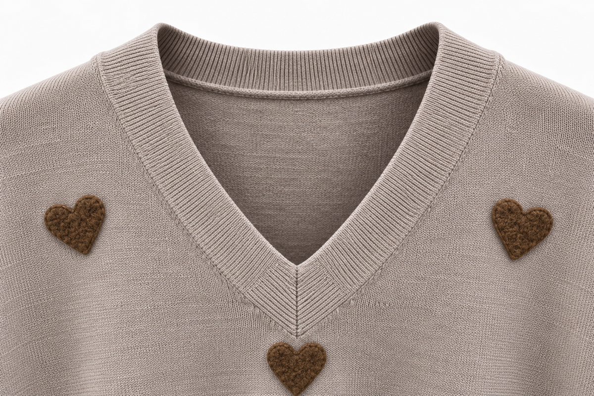 Jersey corazones talla única