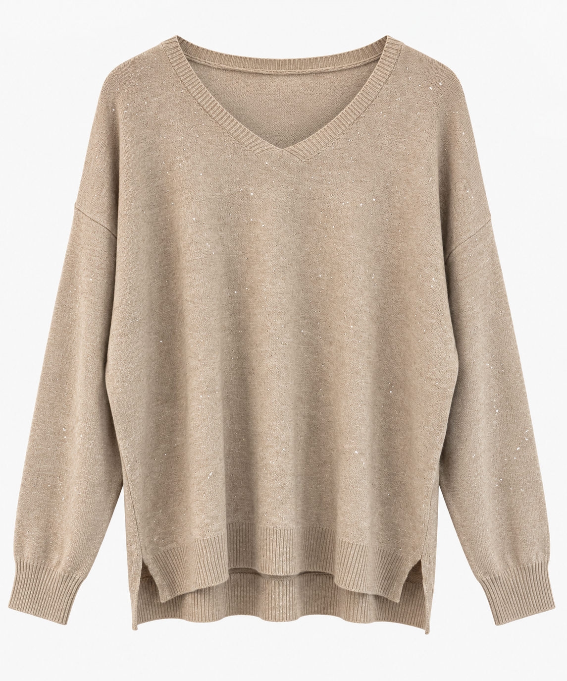 Jersey Oversize de Punto con Brillo