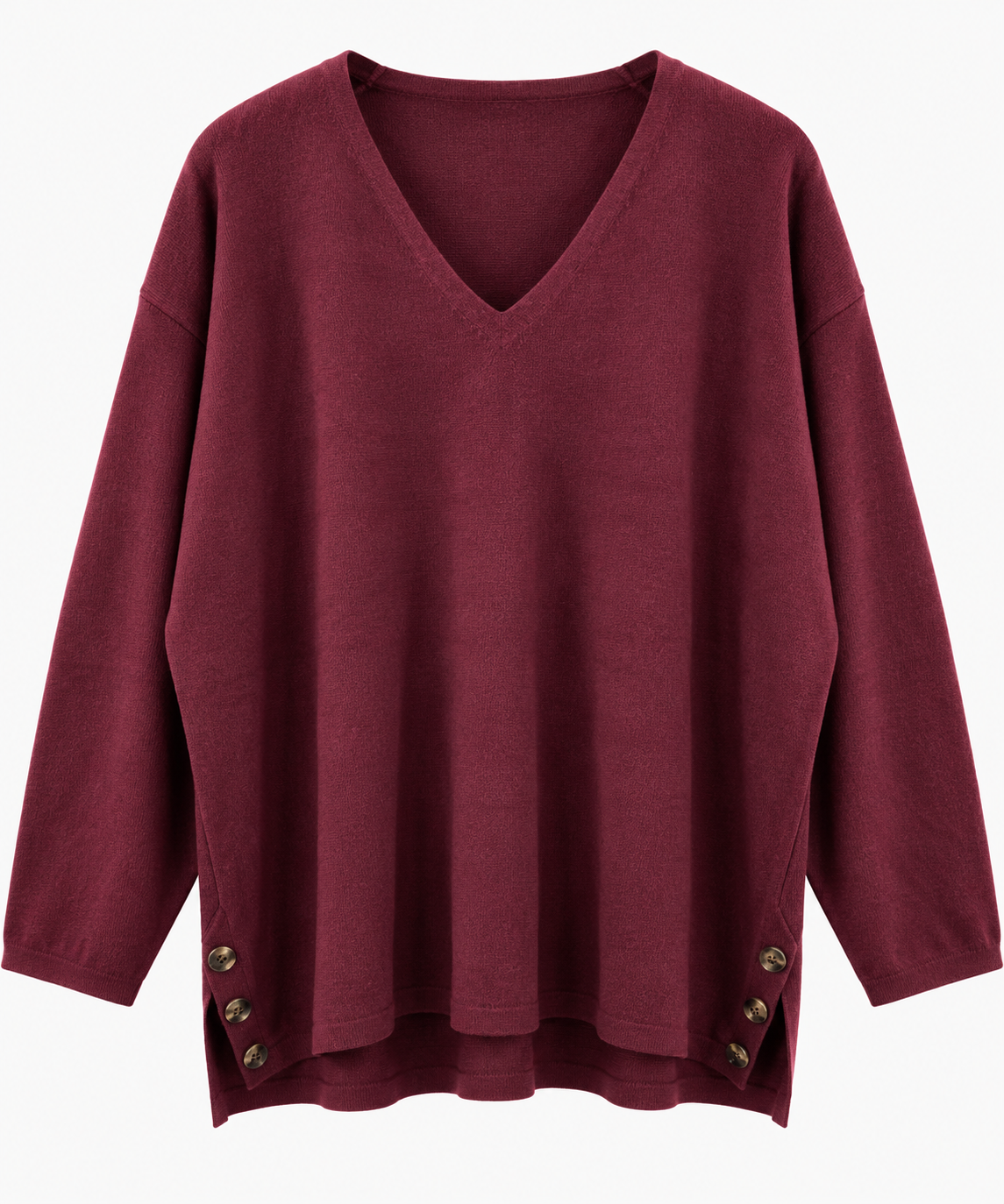 Jersey oversize de punto con escote en V