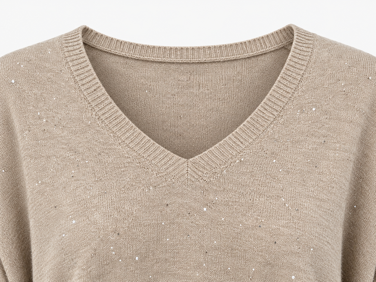 Jersey Oversize de Punto con Brillo