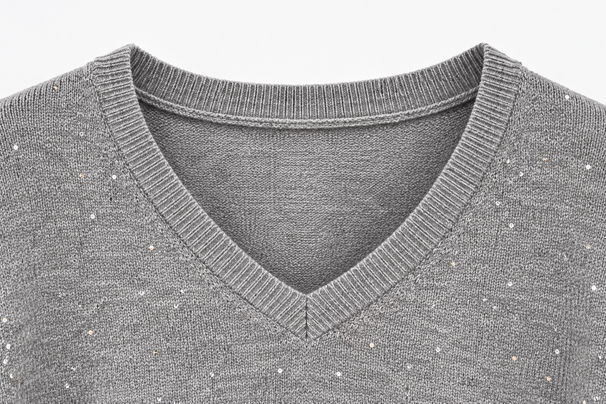 Jersey Oversize de Punto con Brillo