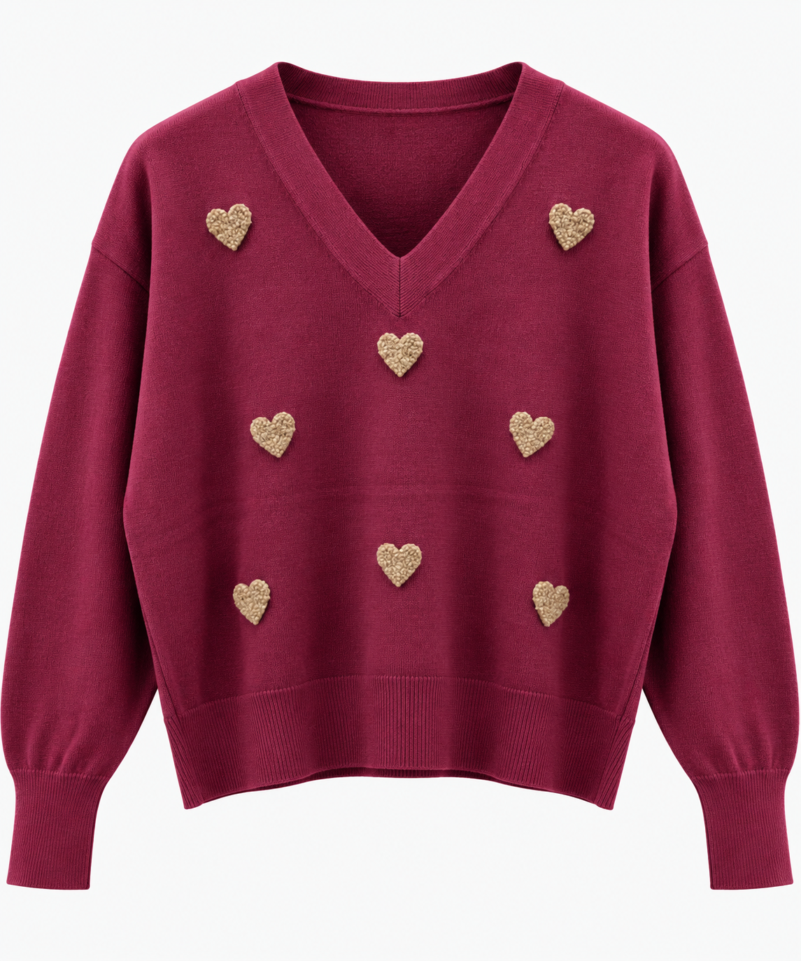 Jersey corazones talla única