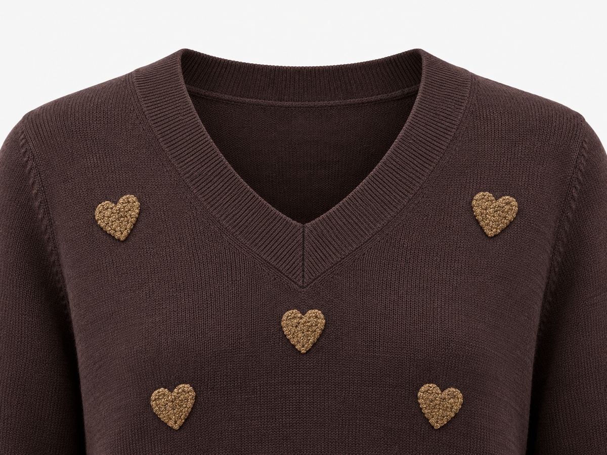 Jersey corazones talla única