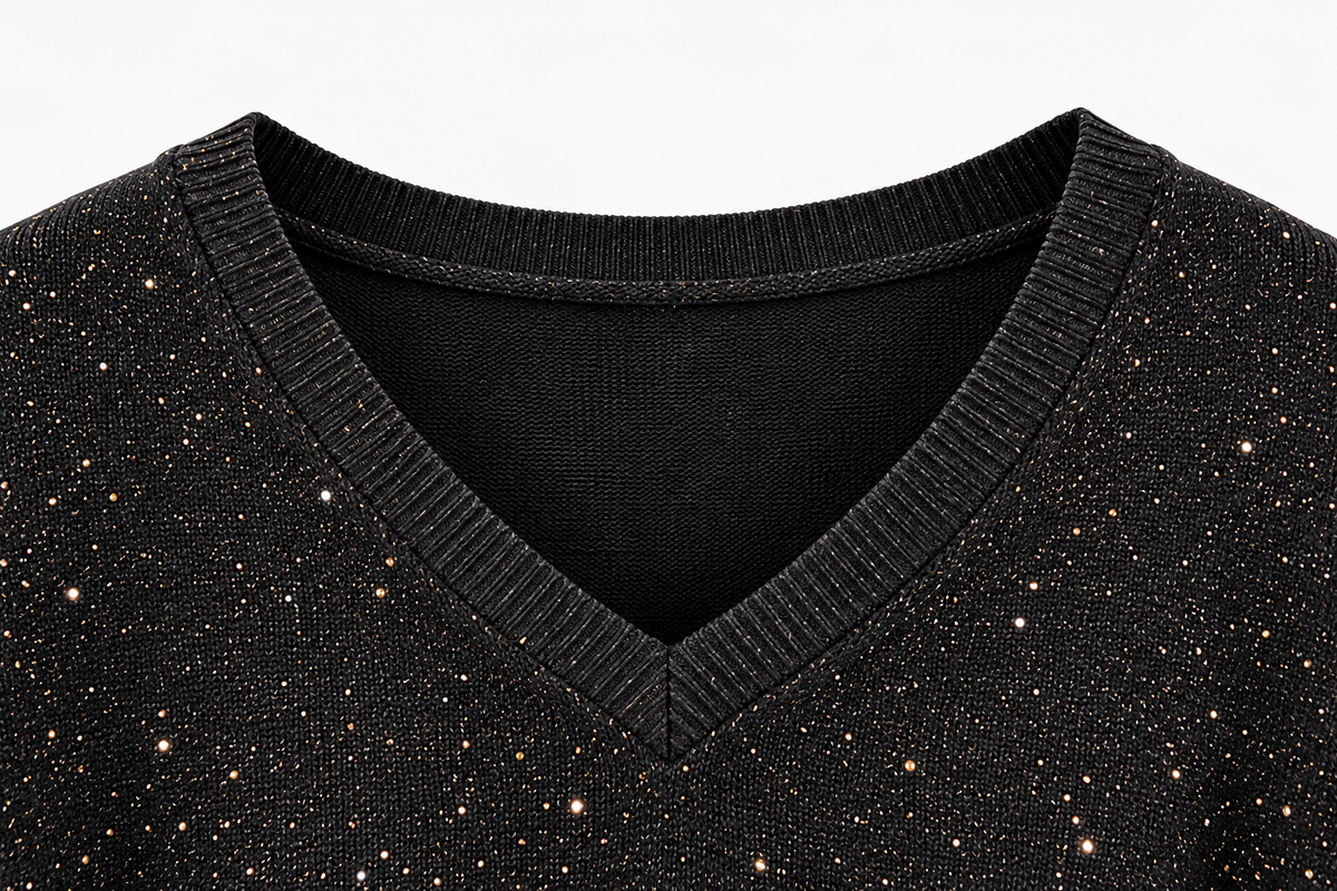 Jersey Oversize de Punto con Brillo
