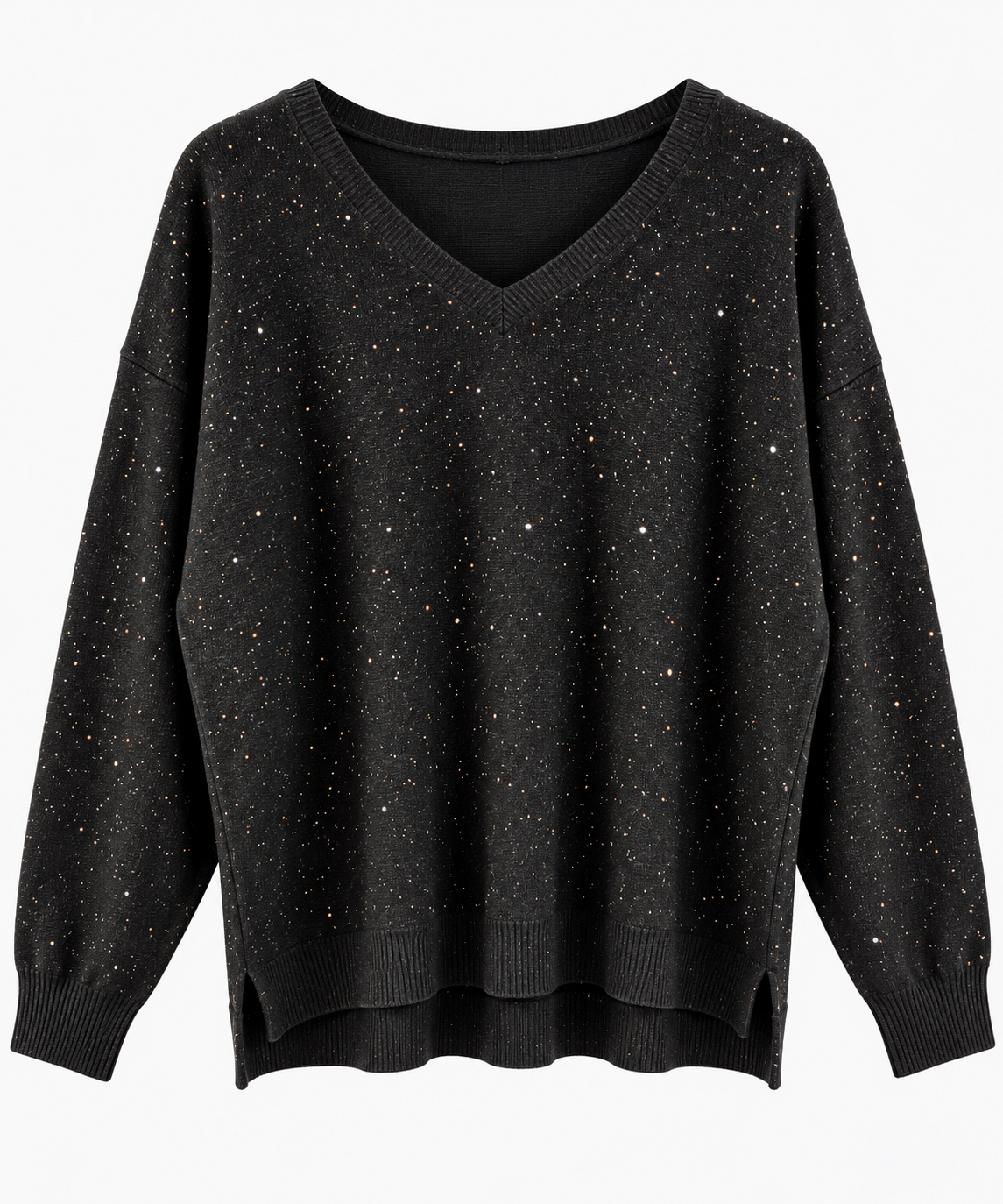 Jersey Oversize de Punto con Brillo