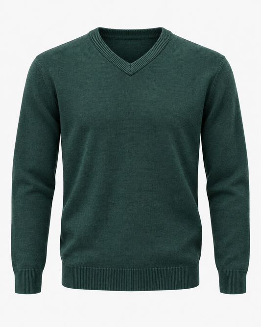 Jersey de Punto con Cuello Pico