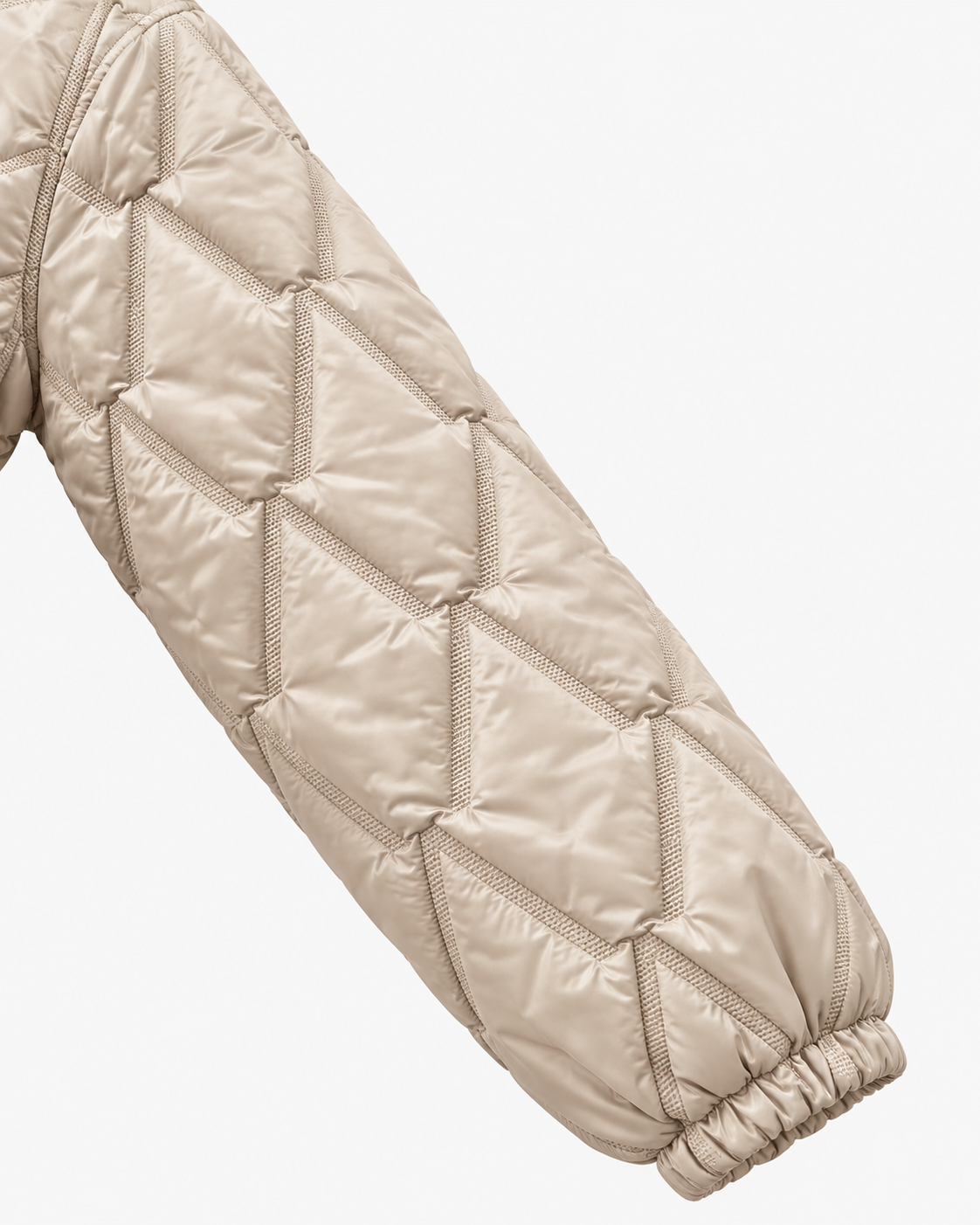 Chaqueta Bomber Acolchada con Cremallera Dorada