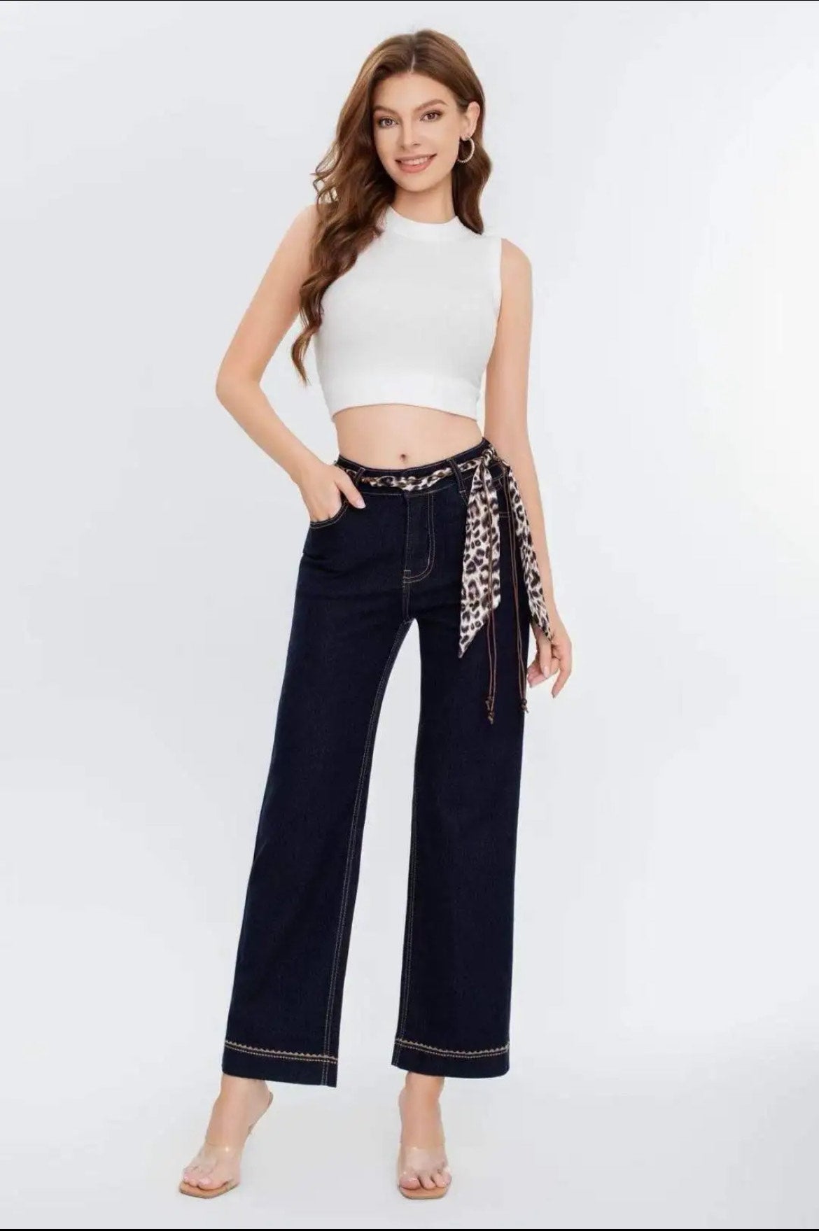 Pantalón Tejano Pata ancha | Denim Clásico de Moda