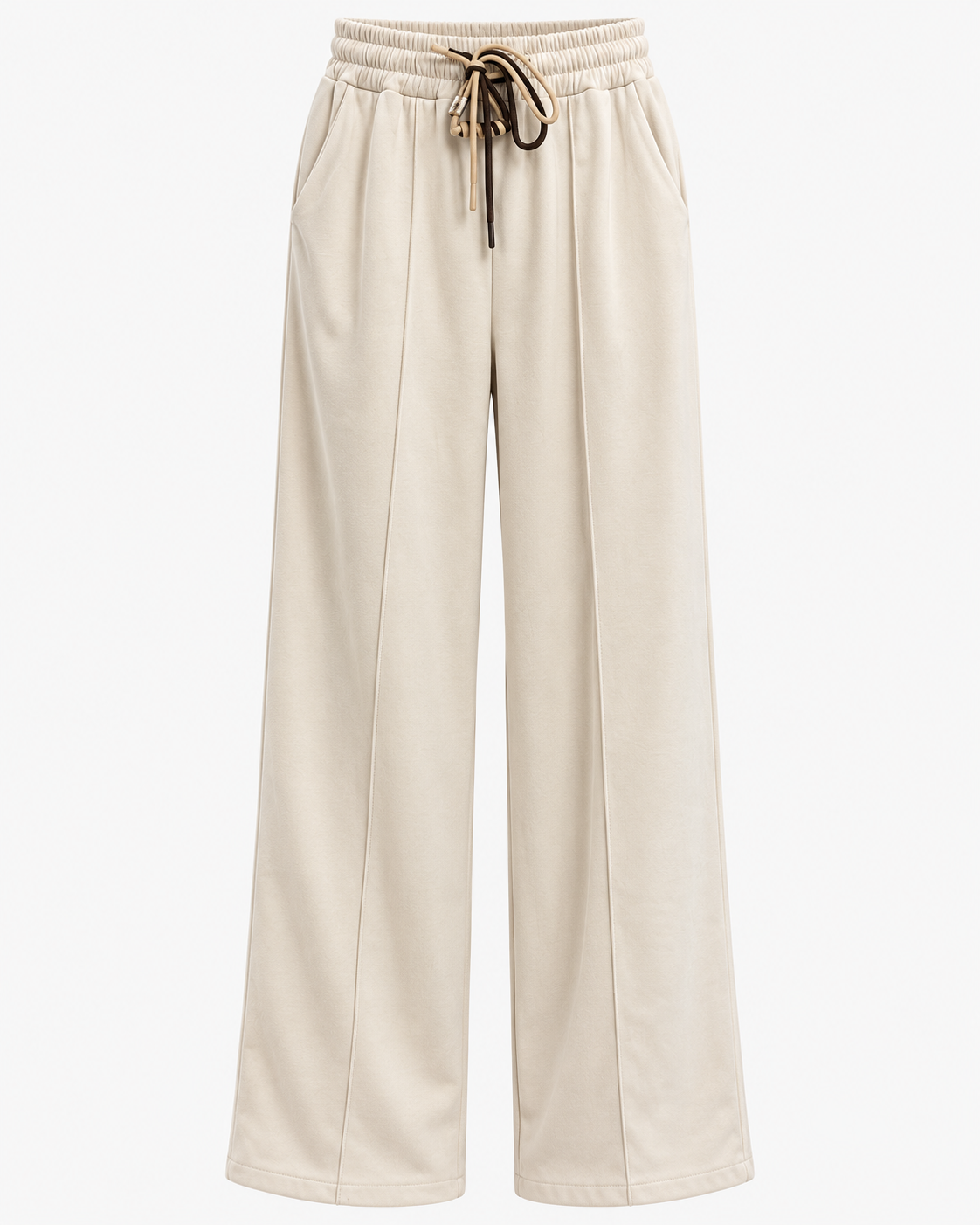 Pantalón Palazzo con Cordón Bicolor