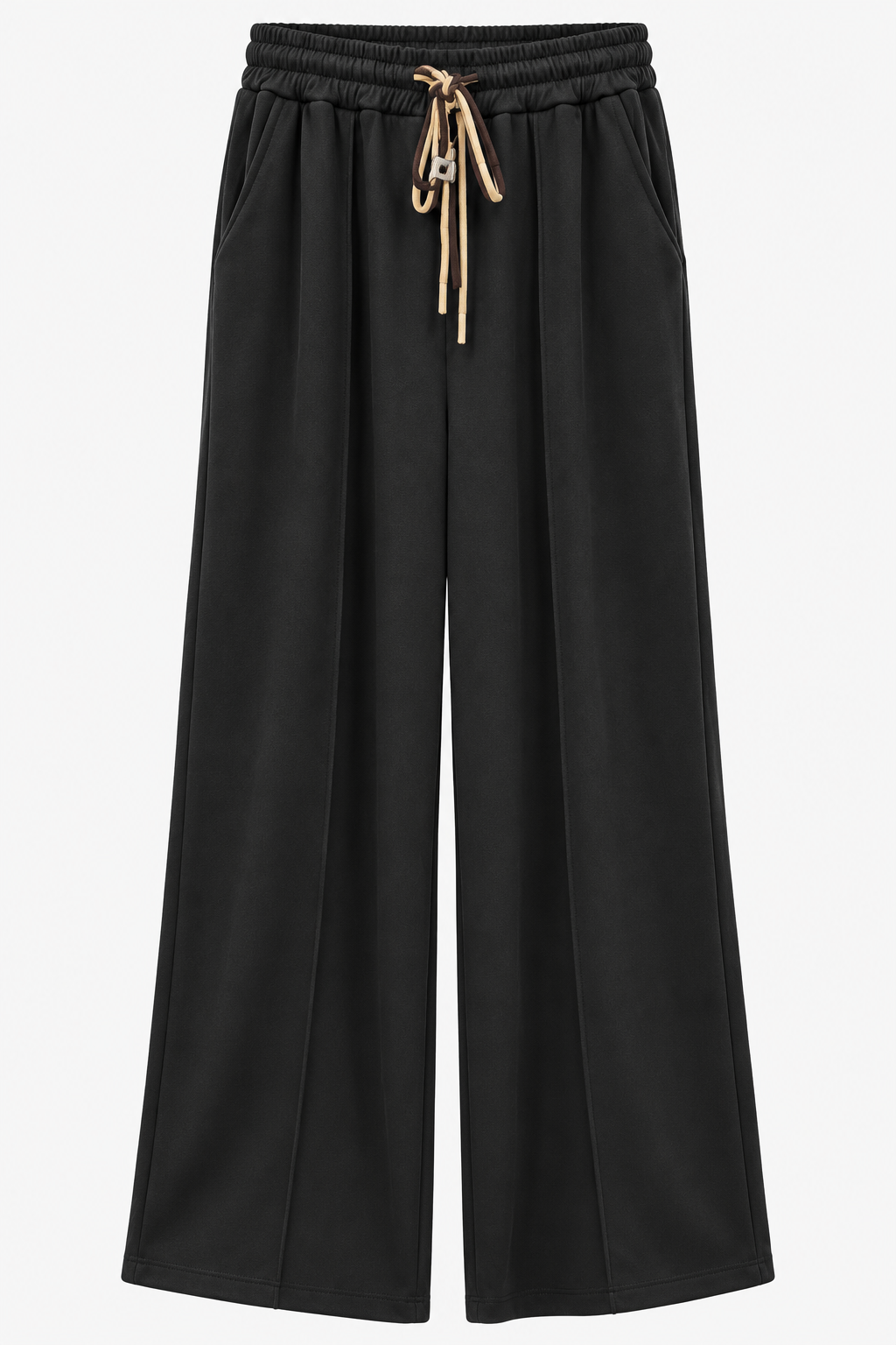 Pantalón Palazzo con Cordón Bicolor