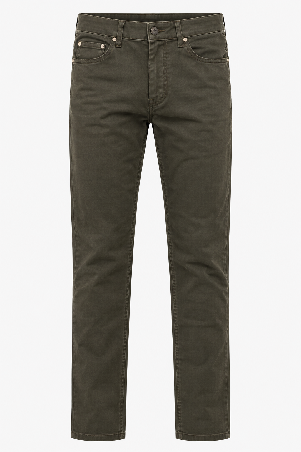 Pantalón Recto Marrón