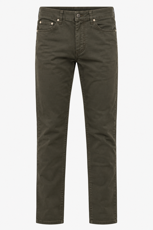 Pantalón Recto Marrón