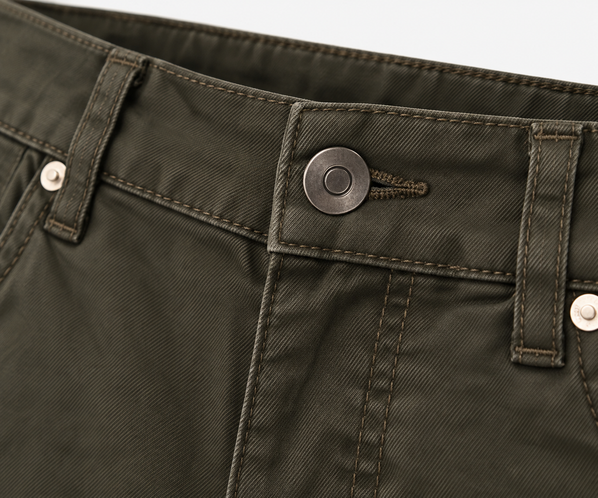 Pantalón Recto Marrón