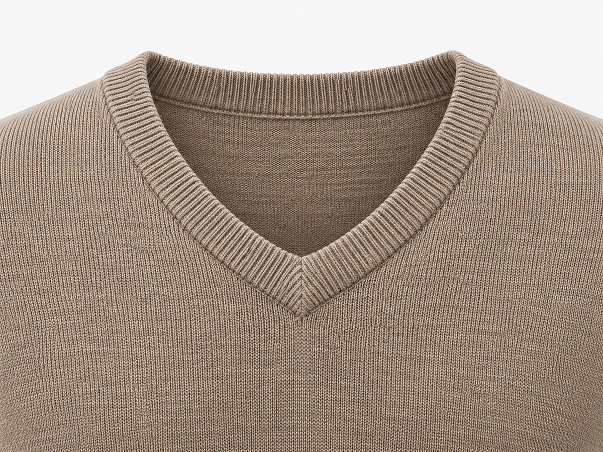 Jersey de Punto con Cuello Pico