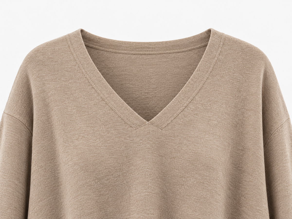 Jersey oversize de punto con escote en V