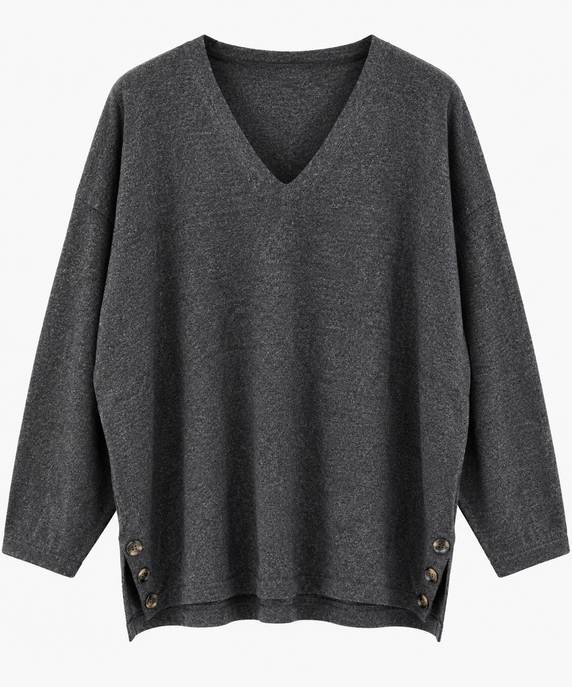 Jersey oversize de punto con escote en V