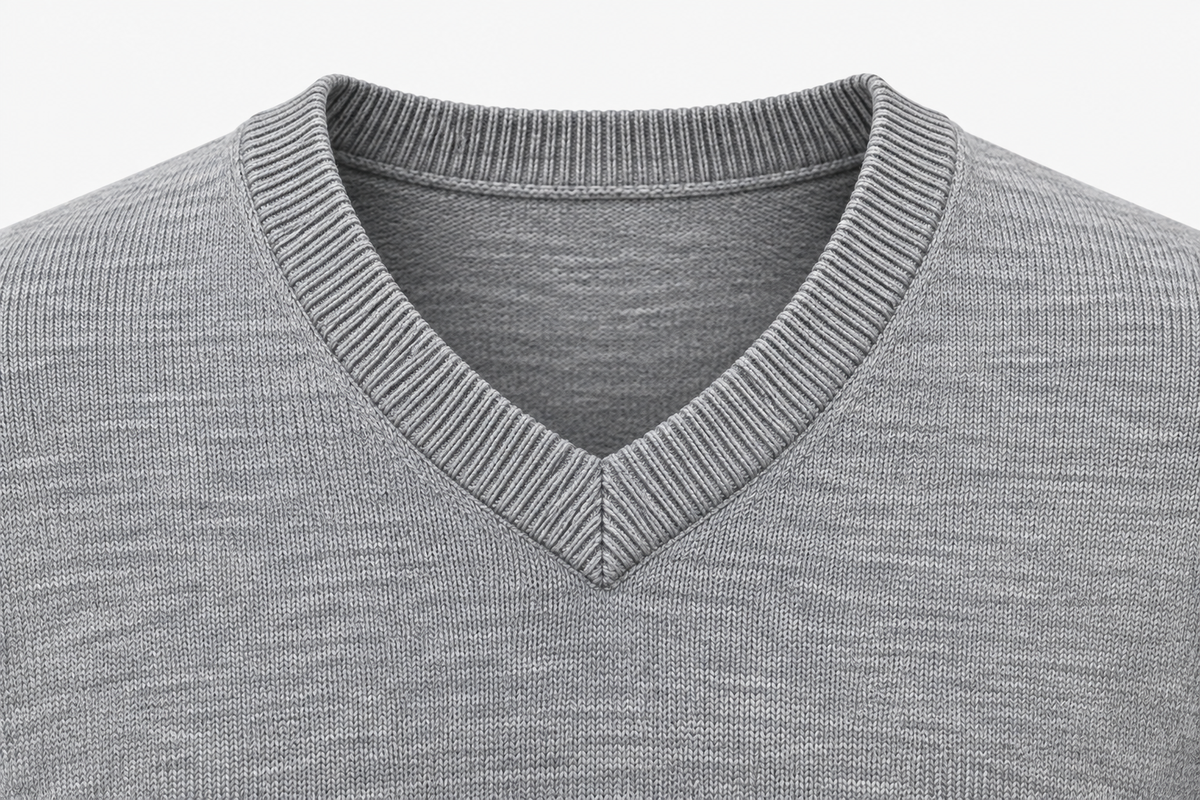 Jersey de Punto con Cuello Pico