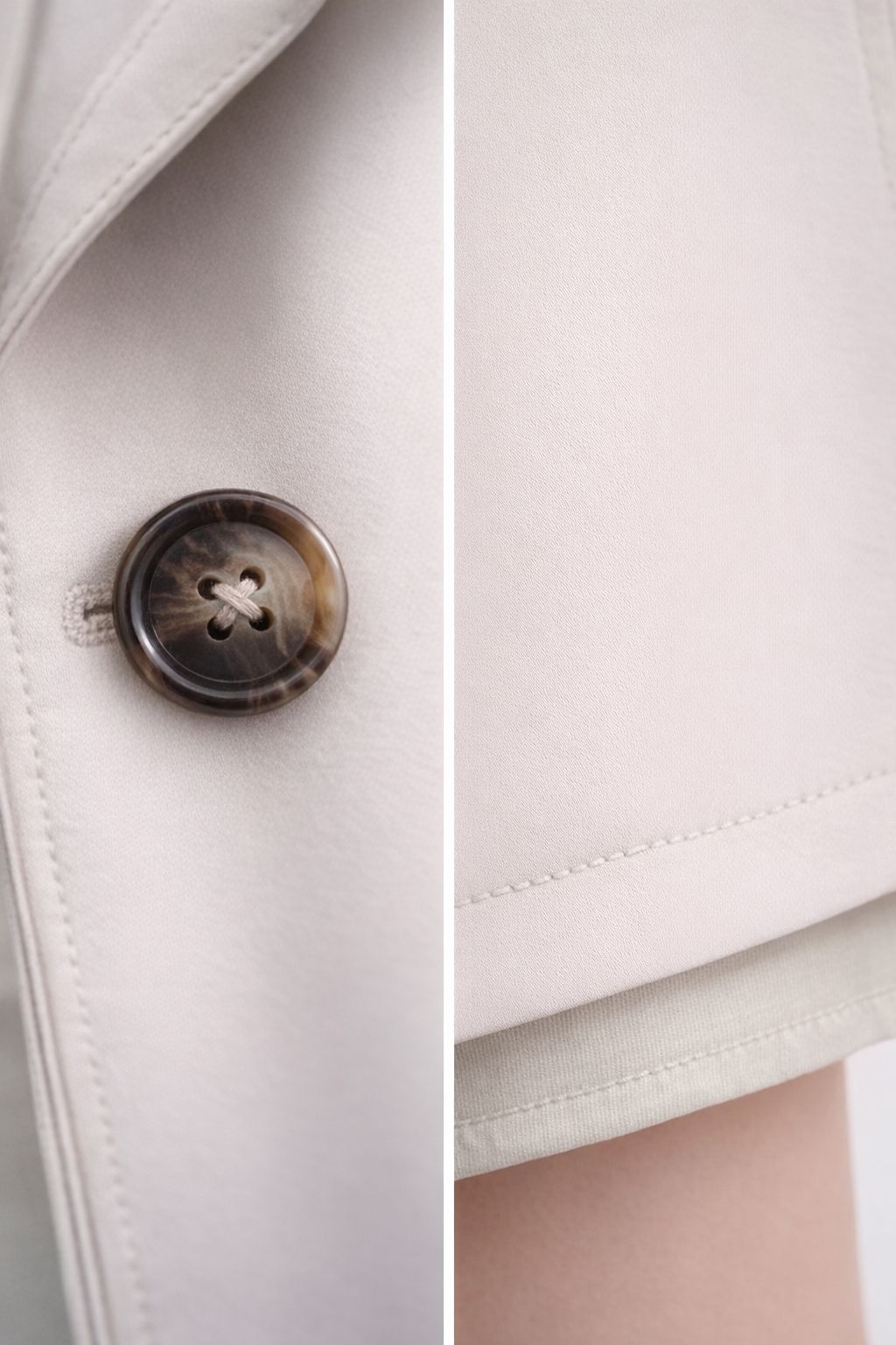 Gabardina básica con cinturón | Abrigo Elegante para Mujer