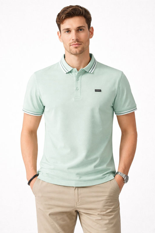 Polo cuello maho detalle