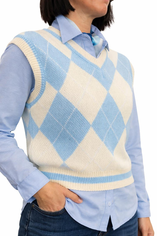 Chaleco de Punto Rombos