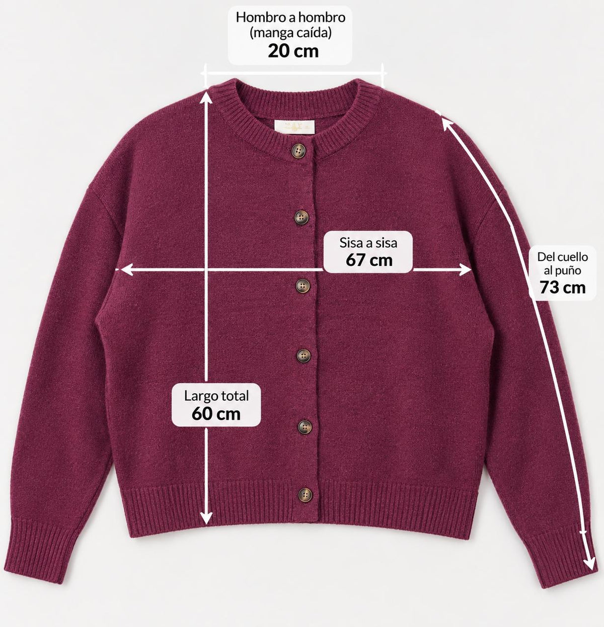 Chaqueta de Punto Curvi