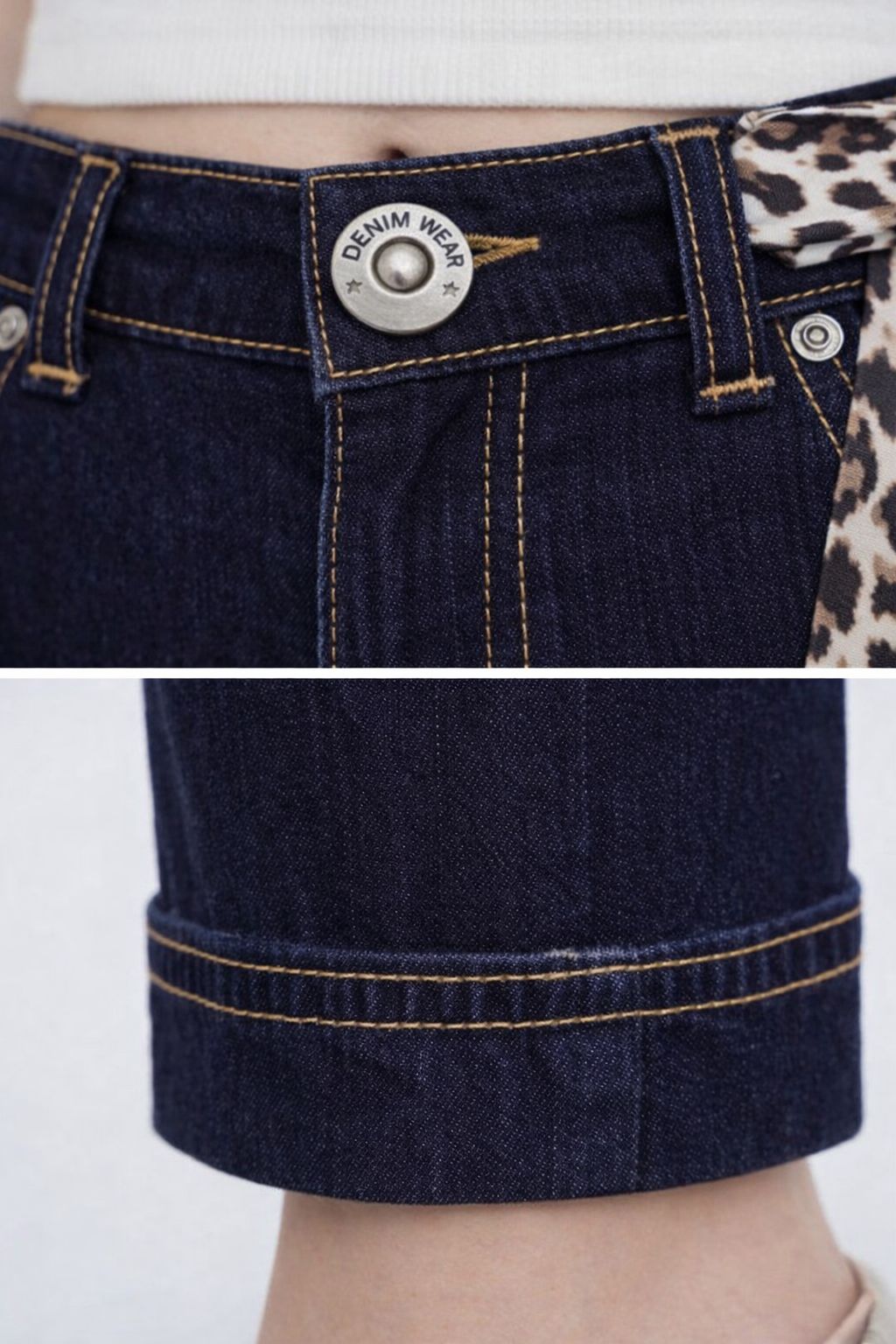 Pantalón Tejano Pata ancha | Denim Clásico de Moda