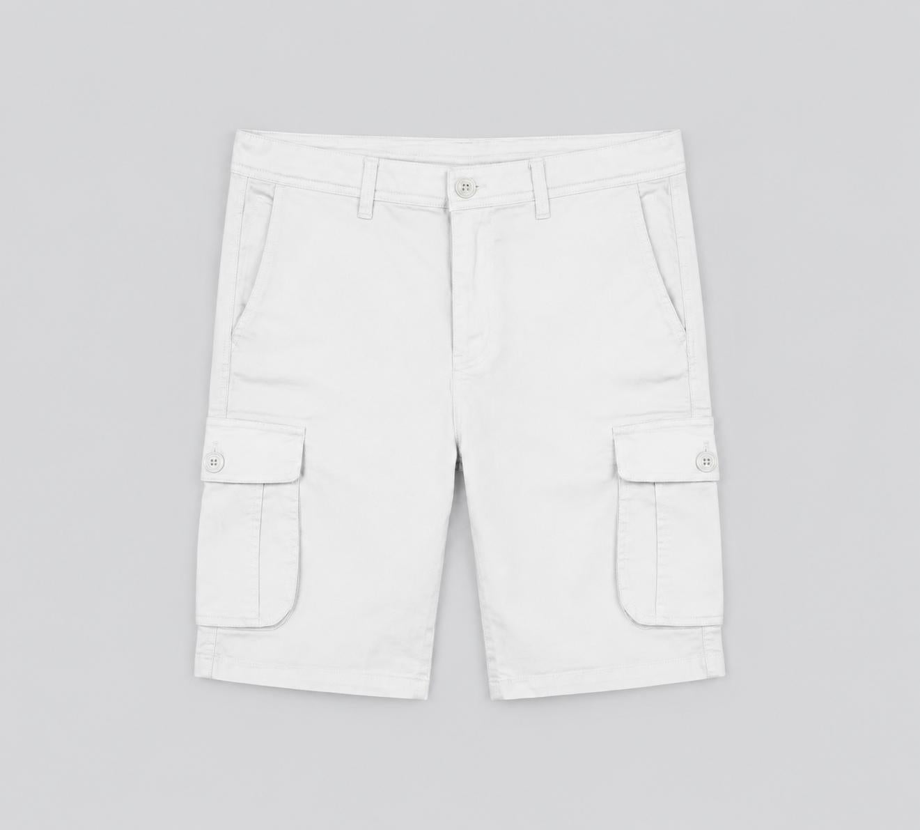 Bermuda Cargo Blanca Hombre