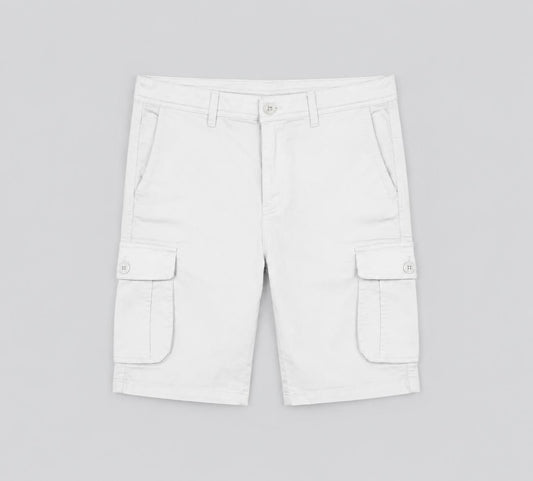 Bermuda Cargo Blanca Hombre