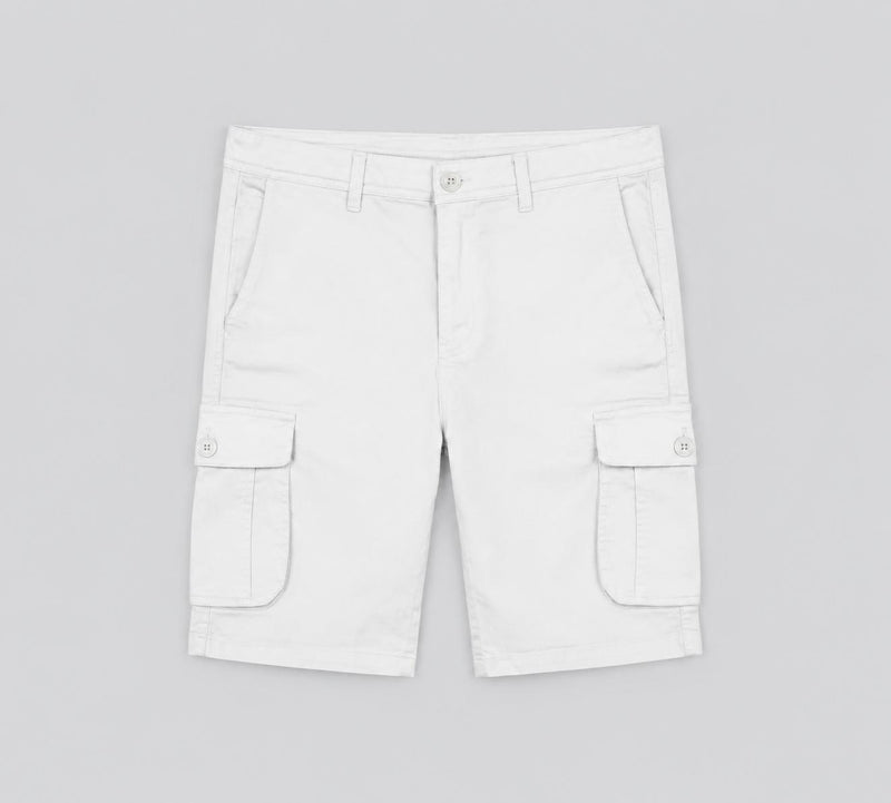 Bermuda Cargo Blanca Hombre