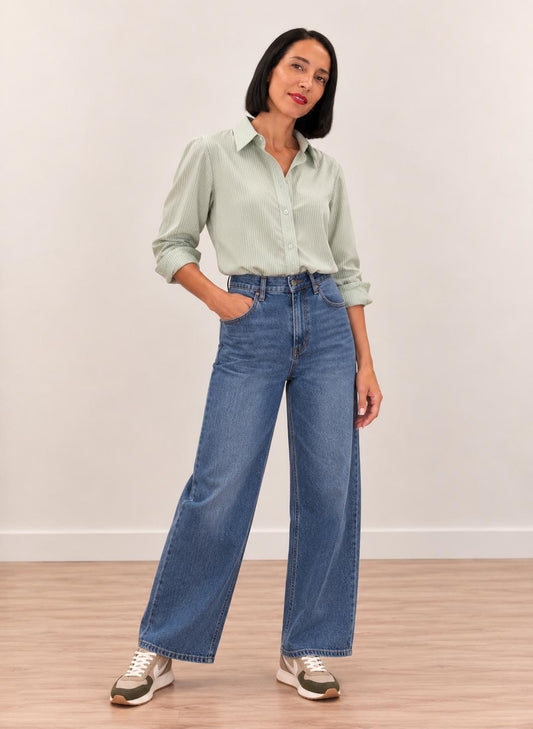 Camisa Oxford de Rayas