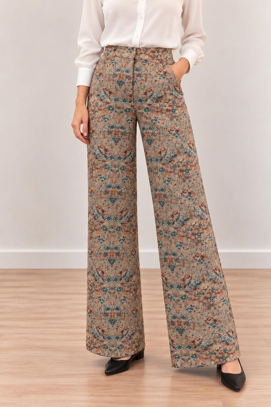 Pantalón Palazzo Estampado Floral
