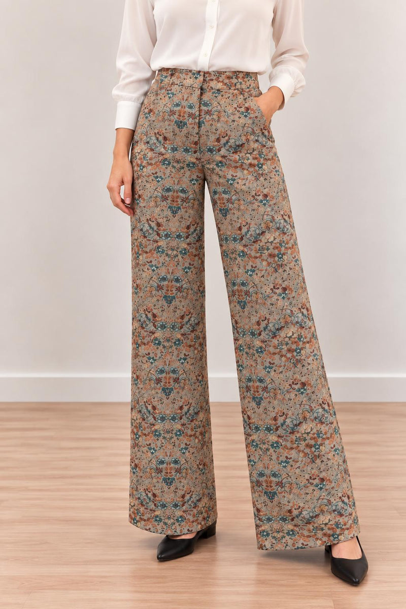 Pantalón Palazzo Estampado Floral