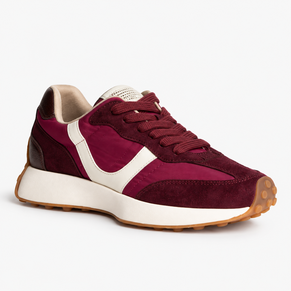Zapatilla Retro Burdeos Corina Shoes