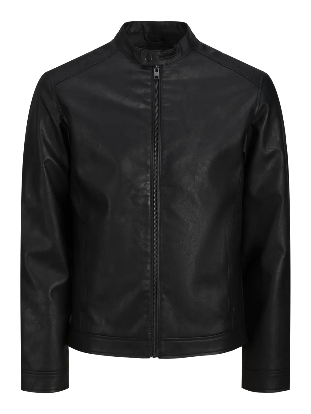 JREBCALEB Chaqueta PU Negra - Estilo Moderno NOOS