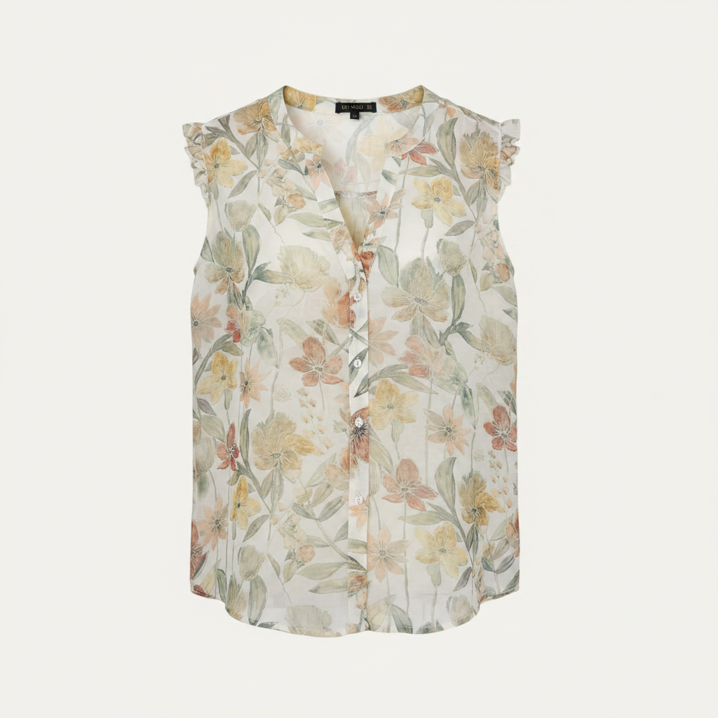 Blusa floral acuarela - frontal