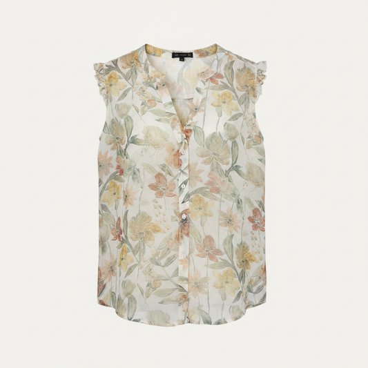 Blusa floral acuarela - frontal