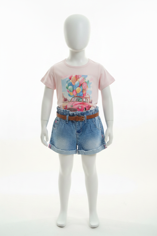 Conjunto camiseta y short vaquero