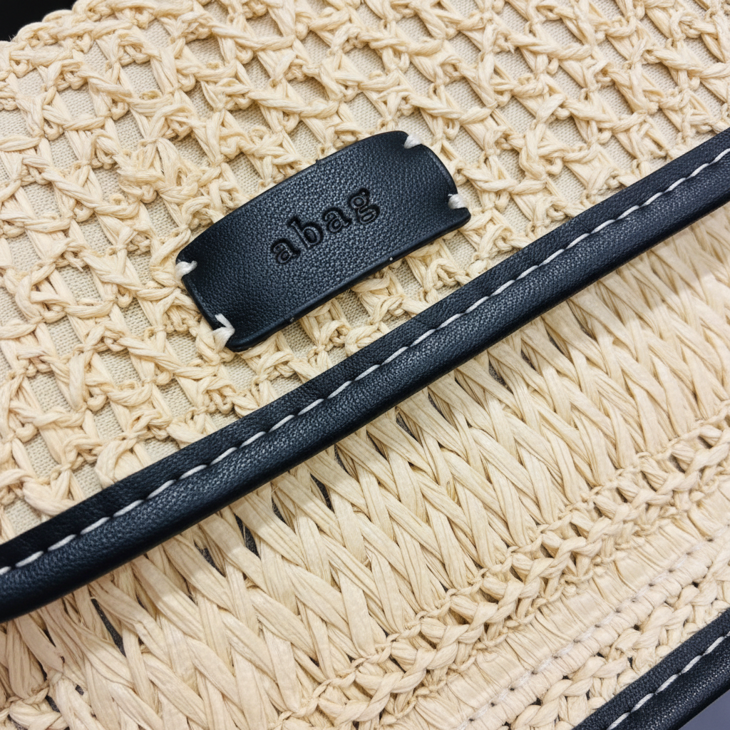 Detalle bordado rafia - bolso crossbody