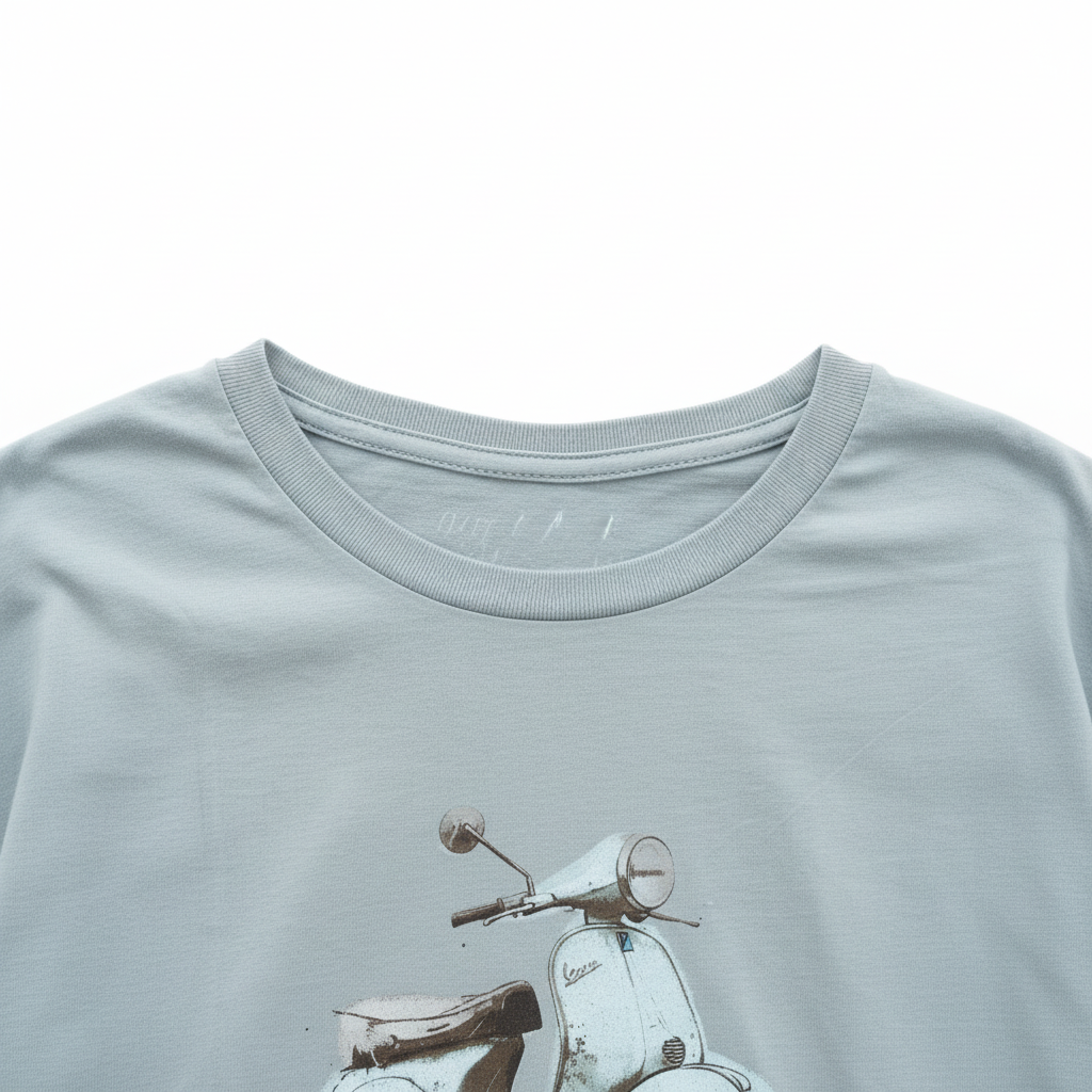 Detalle cuello camiseta
