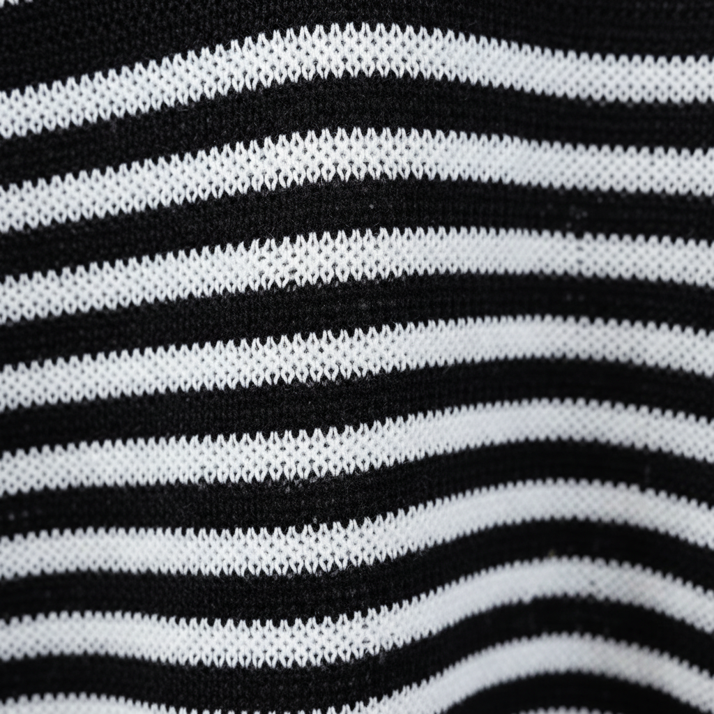 Jersey de rayas - detalle patrón de rayas