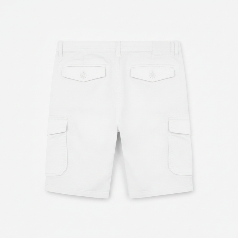 Bermuda Cargo Blanca Hombre