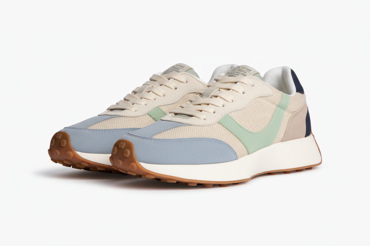 Deportiva estilo retro azules