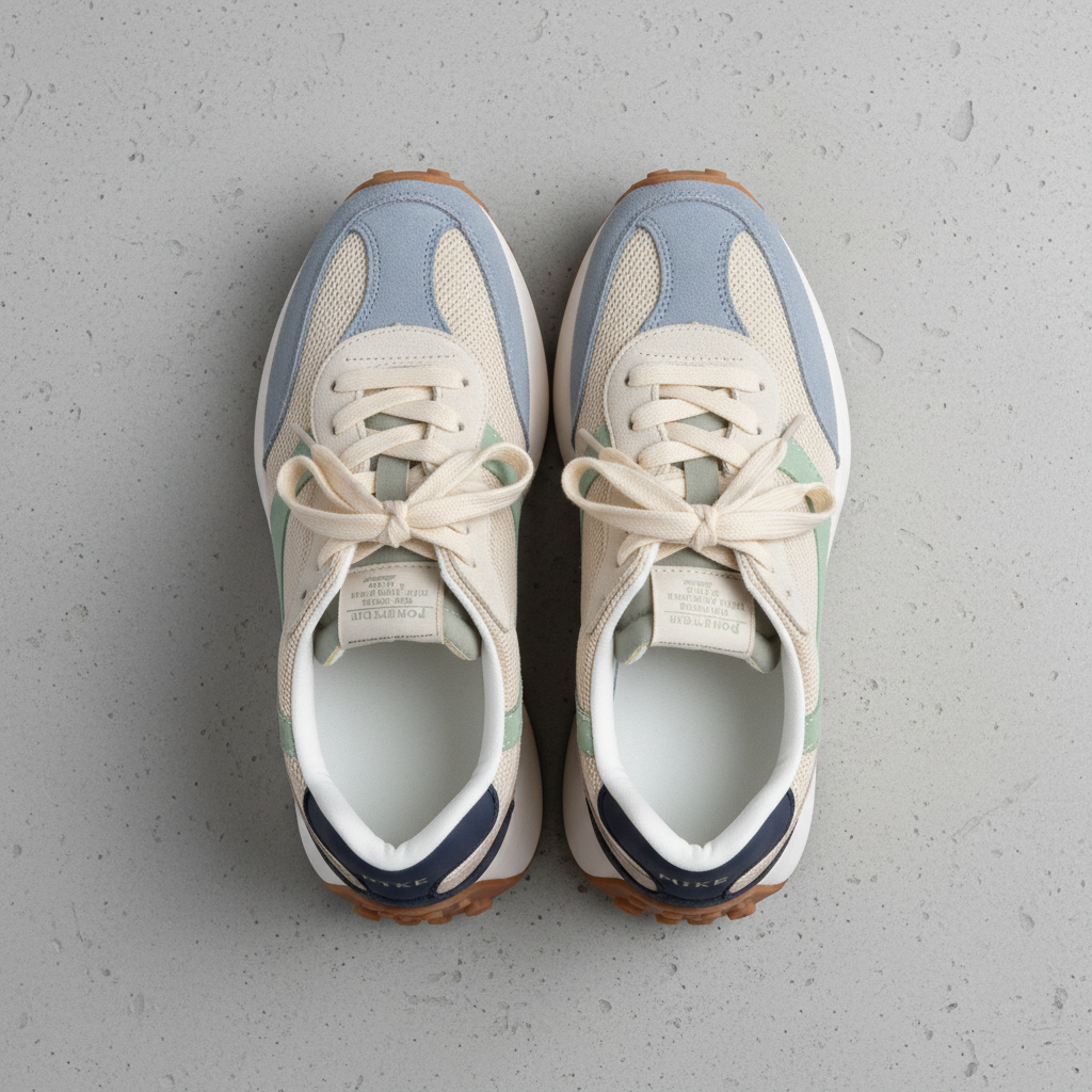 Deportiva estilo retro azules